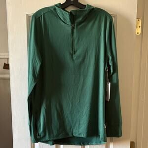 Feat NWT Unisex Hunter Green Roam Quarter Zip Lightweight Shirt size L